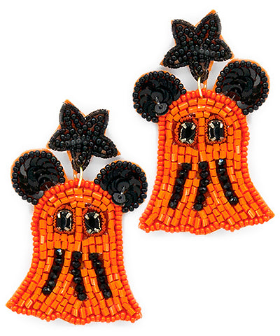 Mickey's Not So Scary Ghost Pumpkin Earrings